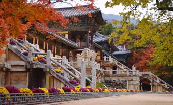 Temple à Gyeongju en Corée du Sud