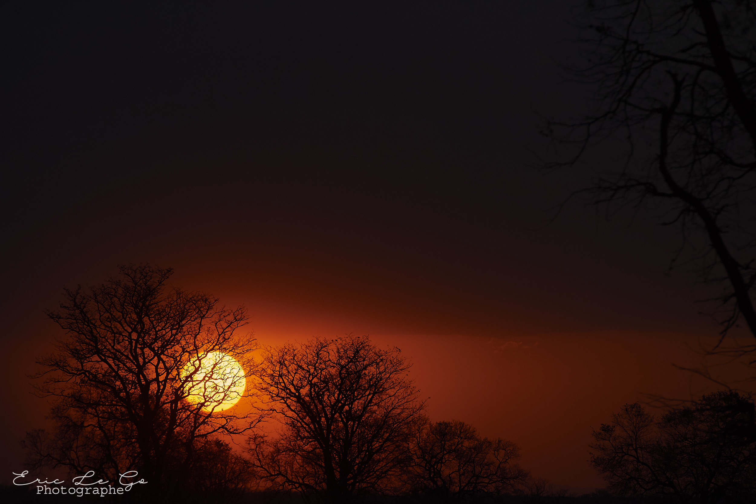 Coucher de soleil en Zambie